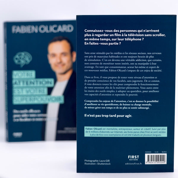 8e livre de Fabien Olicard : "Votre attention est votre superpouvoir"