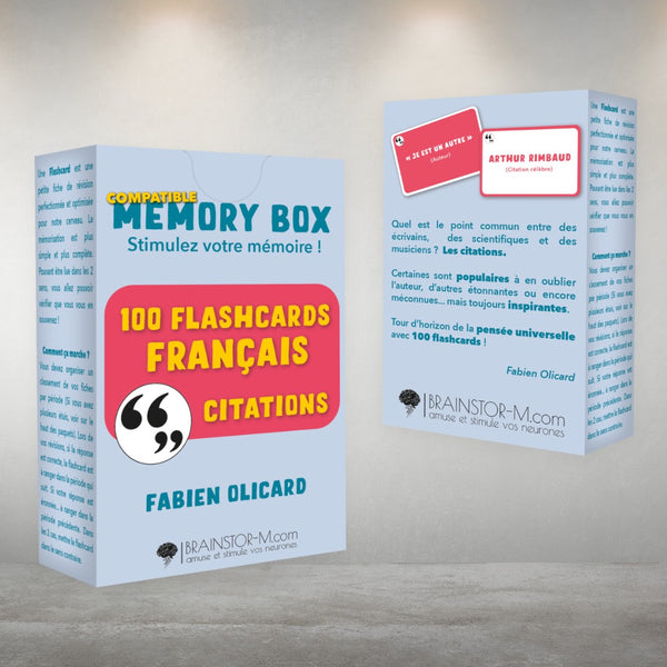 100 Flashcards Français : Citations