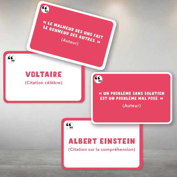 100 Flashcards Français : Citations