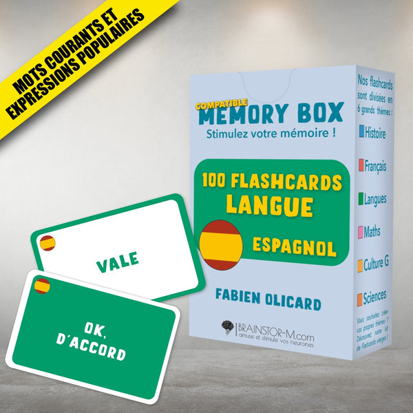 100 Flashcards Langues : Espagnol